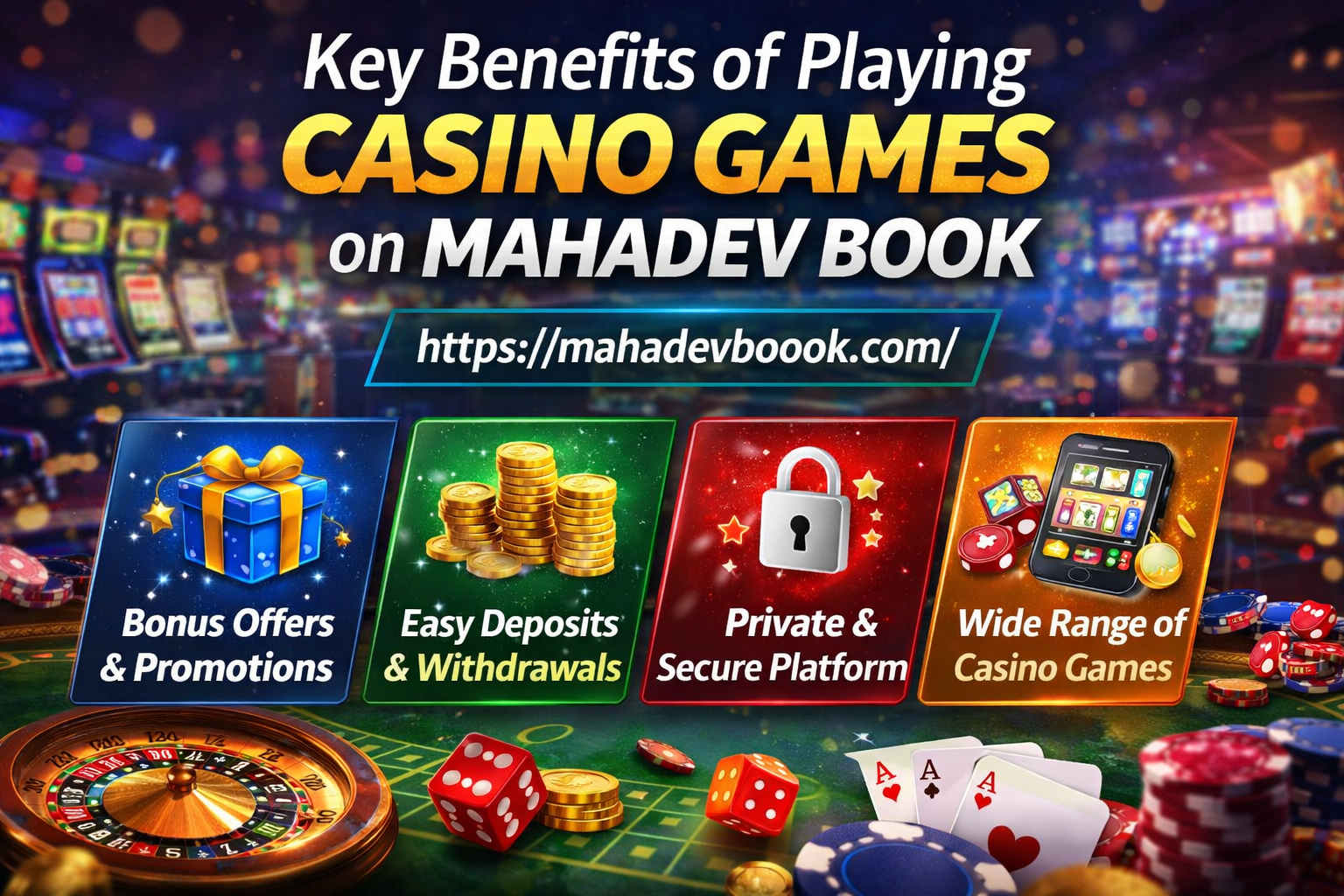 Key Benefits of Playing Casino Games on Mahadev Book