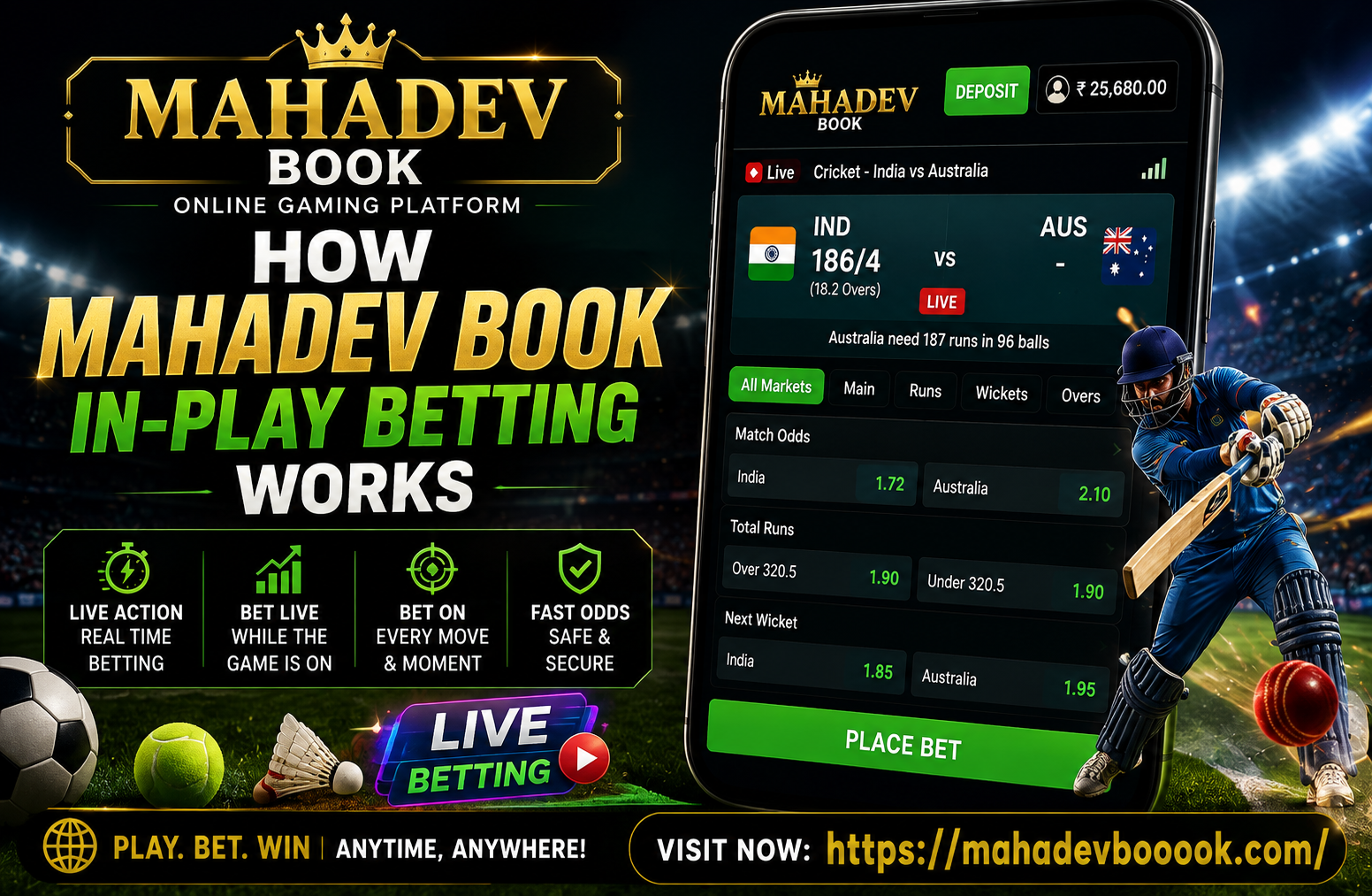 You are currently viewing How Mahadev Book In-Play Betting Works