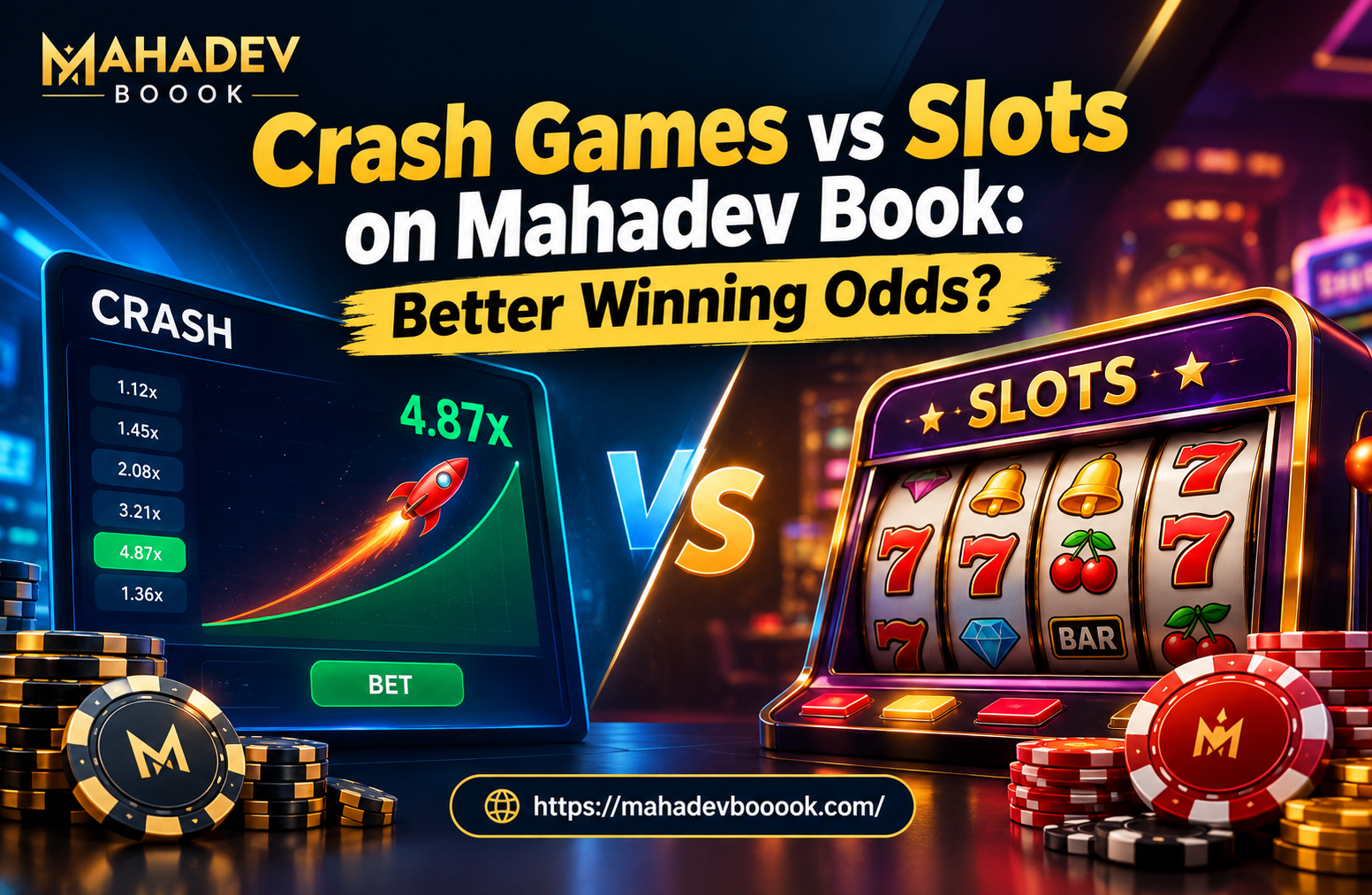 Crash Games vs Slots on Mahadev Book: Better Winning Odds?