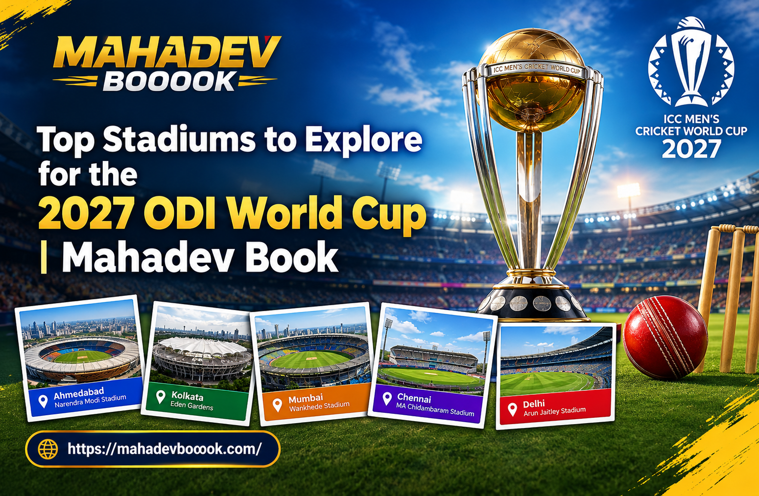 You are currently viewing Top Stadiums to Explore for the 2027 ODI World Cup | Mahadev Book