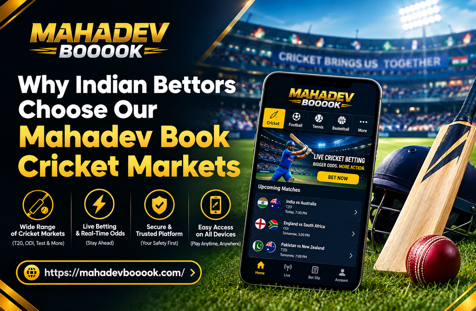Why Indian Bettors Choose Our Mahadev Book Cricket Markets